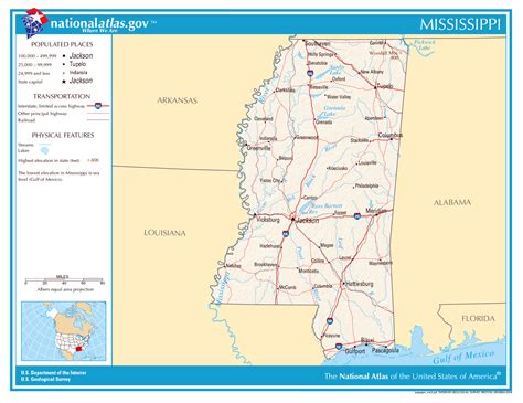 Large Detailed Map Of Mississippi State Mississippi State Usa