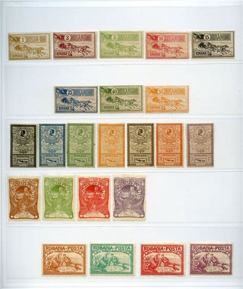 Romania 19061955 Several Stamps On Album Sheets Catawiki