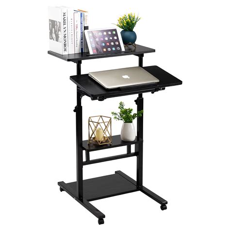 Buy Doeworks Mobile Stand Up Desk Height Adjustable Computer Work