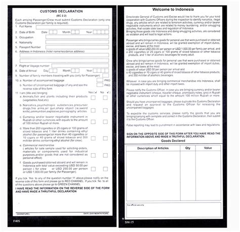Ps form 2976, customs declaration cn 22 — sender's declaration. Official Website Direktorat Jenderal Bea dan Cukai