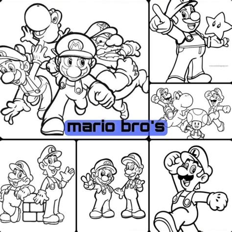 Detail Gambar Mewarnai Mario Bros Koleksi Nomer 13