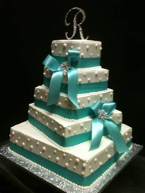 Blue Ribbon Cake Ribbon Cake Blue Ribbon Personalized Wedding Color