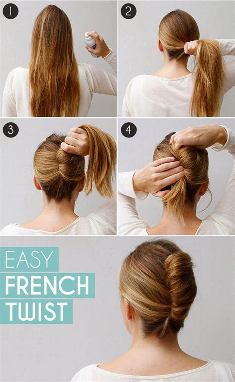 Long Hair French Twist Bun In Few Minutes Step By Step