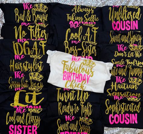 Customizedbirthday Queenbirthday Shirts For Womenbirthday Etsy