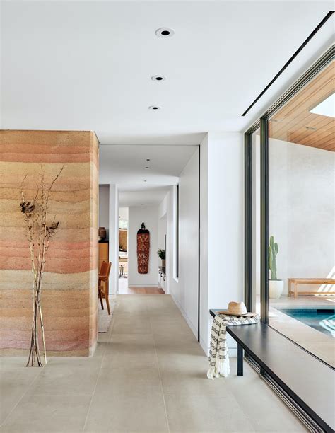 Photo 10 Of 19 In A Rammed Earth Home In Texas Echoes The Landscape In Mesmerizing Fashion Dwell
