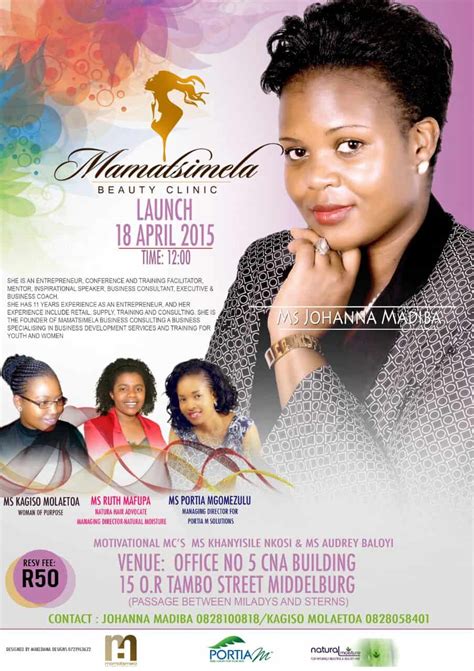 Event Alert: Mamatsimela Beauty Clinic Launch, Middelburg - Natural ...