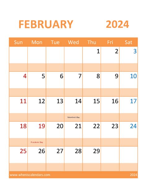 Free February 2024 Calendar Template Monthly Calendar