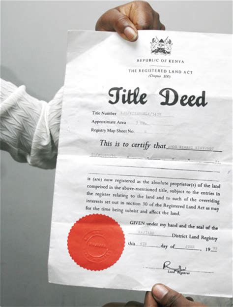 Want A Genuine Kenyan Land Title Deed Follow The New Automated Land