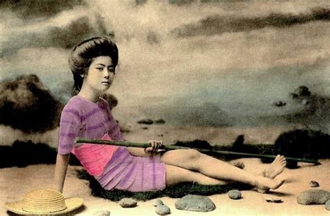 Rare Vintage Swimsuit Photos Of Geisha Kimono Geisha Old Photography Bikini Photos