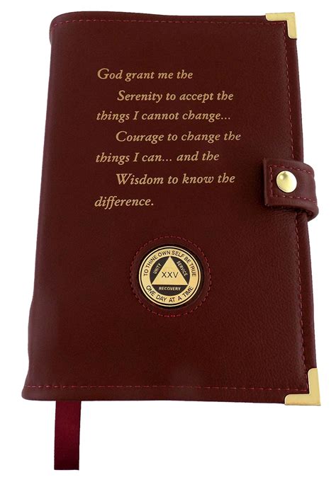 Leather Big Book Cover Alcoholics Anonymous Recoveryshop