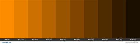 Shades Of Dark Orange Ff8c00 Hex Color Colorswall