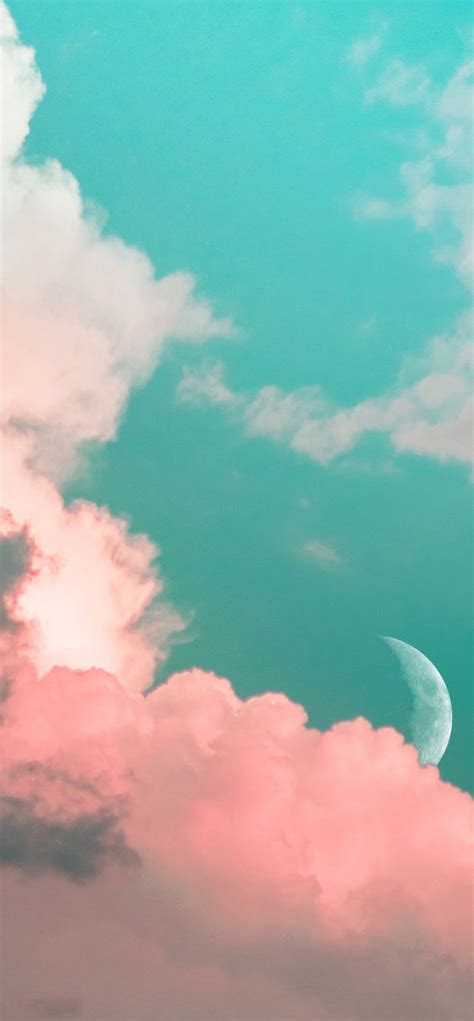 Teal And Pink Aesthetic Wallpaper