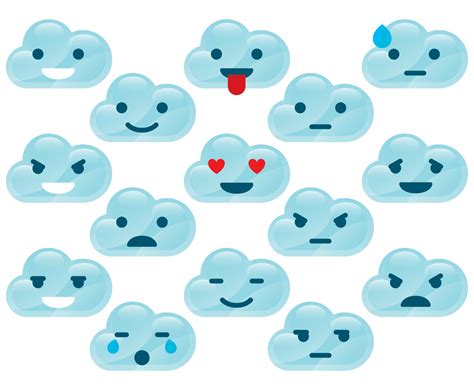 Cloud Emoticons Vector Art And Graphics