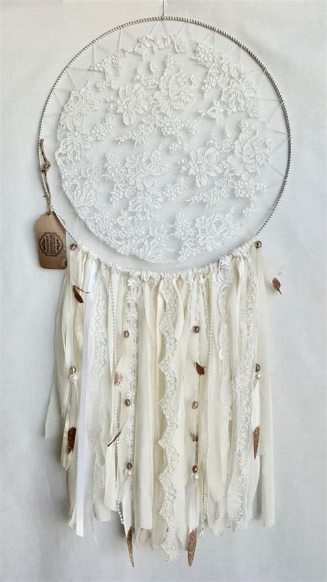Items Similar To Large White Lace Dreamcatcher Bridal Dreamcatcher
