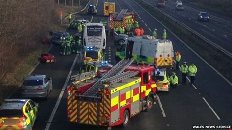 M4 Crashes Investigated By South Wales Police Bbc News