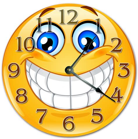 105 Smiley Emoticon Clock Living Room Clock Large Etsy