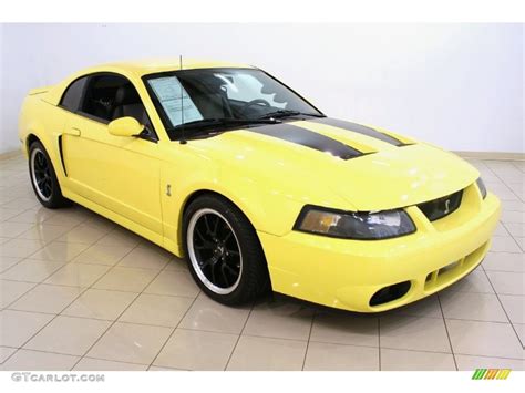 Zinc Yellow 2003 Ford Mustang Cobra Coupe Exterior Photo 51913337
