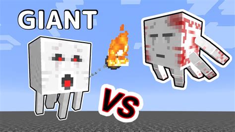 Giant Ghast Vs Ur Ghast In Minecraft Youtube
