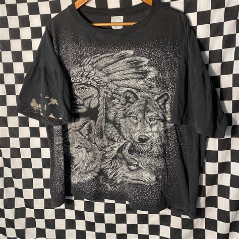 Men’s Vintage Caribbean Dream Double Sided Native... - Depop