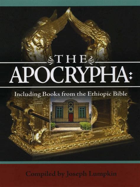 The Apocrypha Including Books From The Ethiopic Bible Biblical Canon