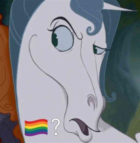 Hercules Horse 🏳️‍🌈 Meme 🏳️‍🌈 Pride Flag Question Mark Know