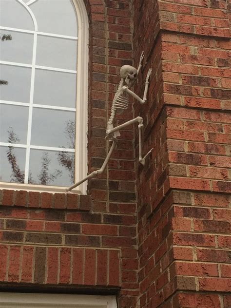 Skeletons Climbing Your Houses Walls Halloween Wall