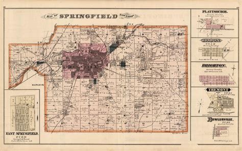 Map Of Springfield Township Ohio Art Source International