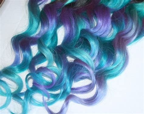 Beautifully Unique Cabello Underlights Teal Ombre Hair Mint Hair