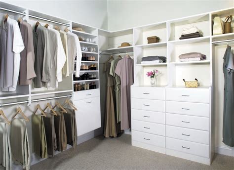 Our solid wood closet organizer systems is floor standing (not wall hanging), which makes it very stable, secure, and very easy to install. Do It Yourself Closet Systems Lowes | Closet designs ...