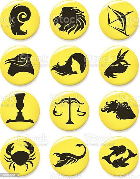 Yellow Pins Zodiac Stock Illustration Download Image Now Istock