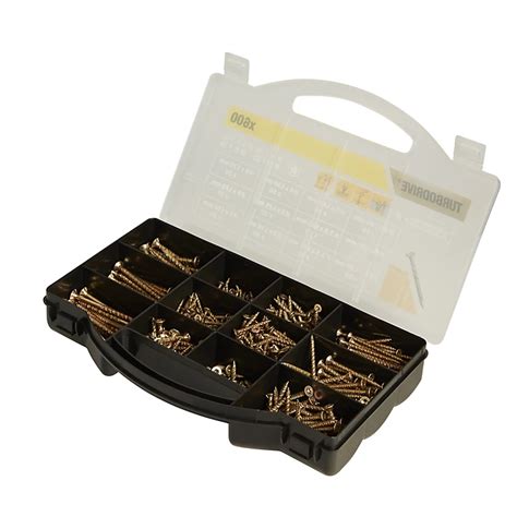 Turbodrive Assorted Wood Screw Tx Double Countersunk Yellow Passivated