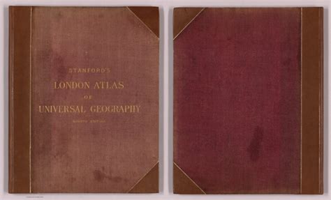 Covers Stanfords London Atlas Of Universal Geography David Rumsey