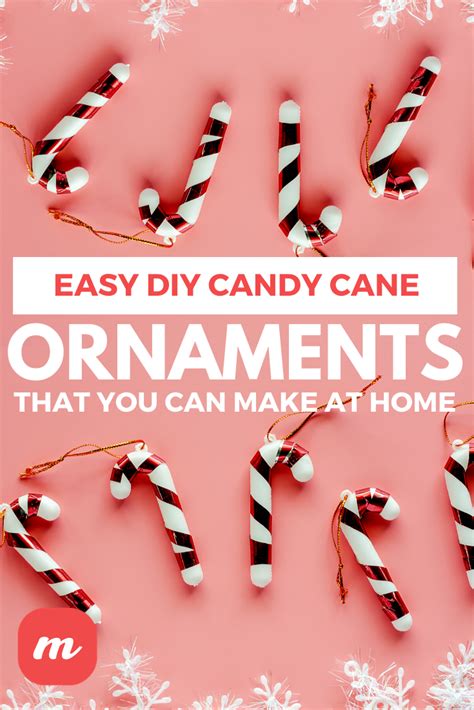 Easy Diy Candy Cane Ornaments That You Can Make At Home Easy Diy Candy Candy Cane Ornament