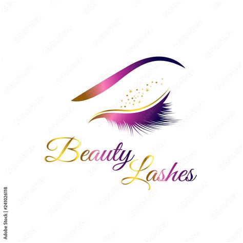 Beauty Cosmetic Eye Lashes Logo Symbol Icon Stock Vector Adobe Stock