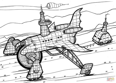 It helps to develop motor skills, imagination and patience. Space Shuttle 4x4 coloring page | Free Printable Coloring Pages