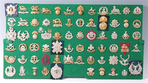 A Collection Of British Army Cap Badges And Insignia Mainly Infantry