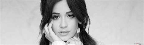 Beautiful Singer Camila Cabello In Black And White Hd Wallpaper Download