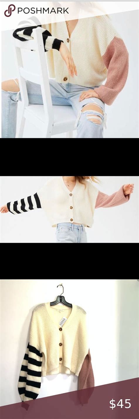Urban Outfitters Truly Madly Deeply Piper Cardigan Knit Sweater