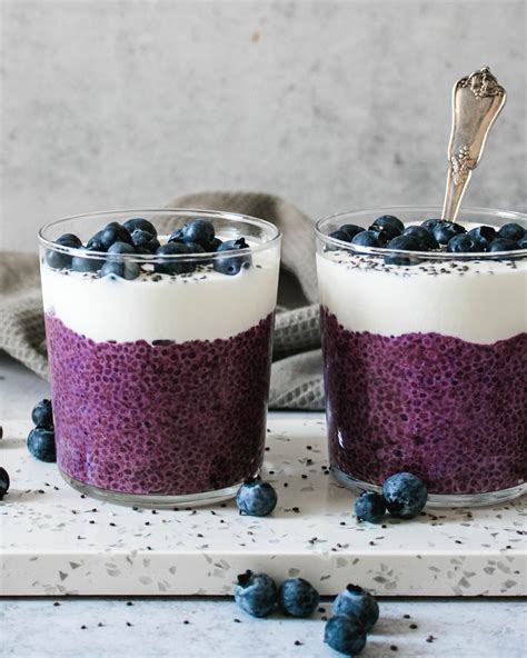 Blueberry Chia Pudding By Thedeliciousplate Quick Easy Recipe The