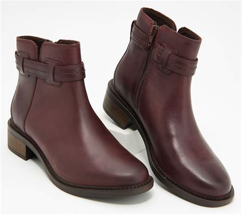 Clarks Collection Leather Ankle Boots Maye Ease