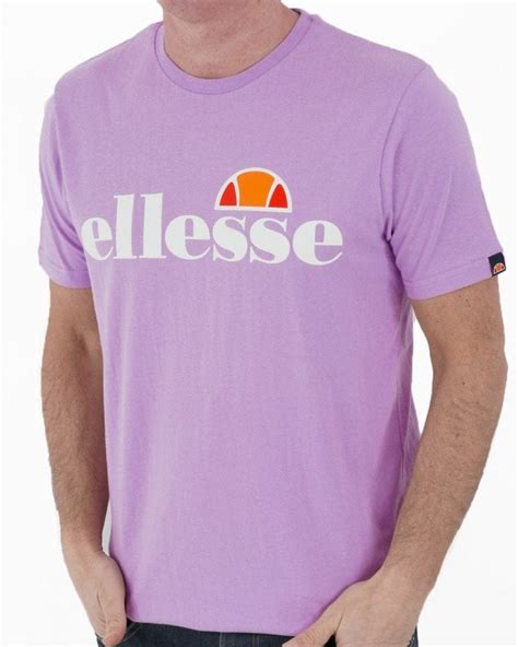 Ellesse Logo T Shirt Lilac 80s Casual Classics