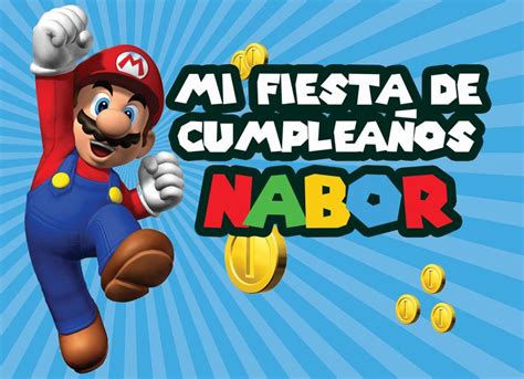 Letrero Lona Para Cumpleaños De Mario Cumpleaños Disenos De Unas