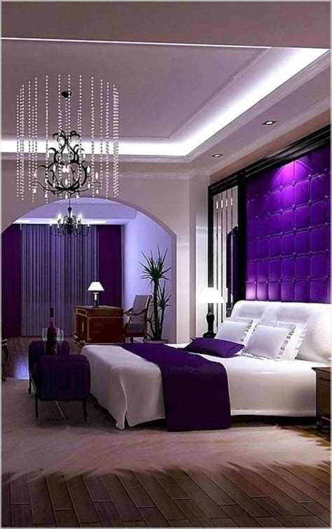 If you want to create a feminine, i mean dark scheme purple with dark color likes black, dark red and dark blue will make your bedroom looks gothic and horror. Purple and Beige Bedroom Elegant 50 Inspiring Romantic ...