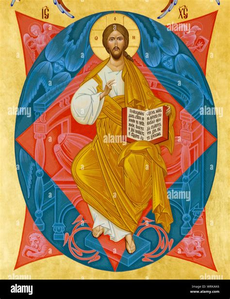 The Icon Of Christ Pantocrator Christ In Majesty Or Christ Enthroned