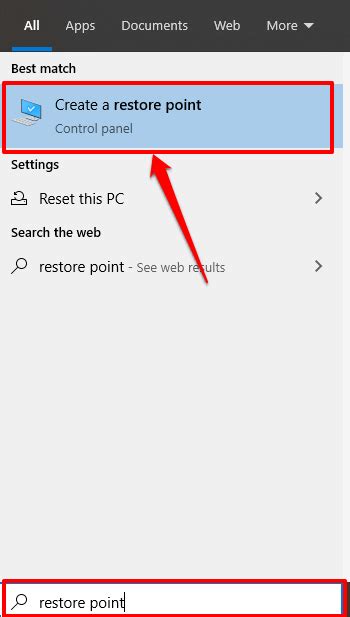 How To Manually Create A System Restore Point In Windows 10