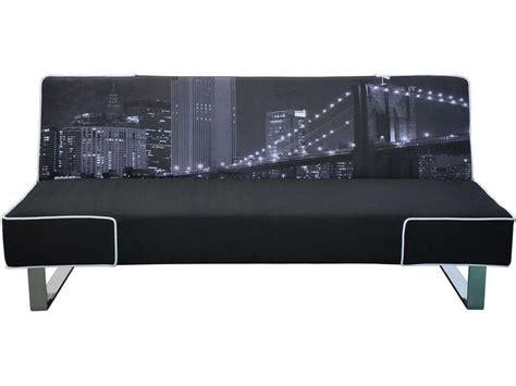 Maybe you would like to learn more about one of these? Banquette clic-clac en tissu JENNY coloris noir imprimé ...