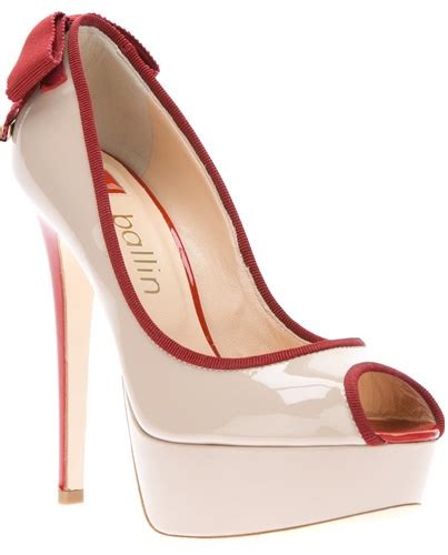 Ballin Patent Peep Toes With Heel Bow Shoeperwoman