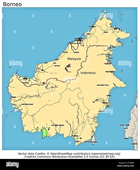 Map Of Borneo Stock Photos And Map Of Borneo Stock Images Alamy