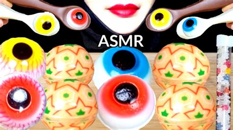 Asmr Eyeball Jelly Chocolate Spoons Mukbang 눈알젤리 숟가락 초콜릿 먹방 Youtube