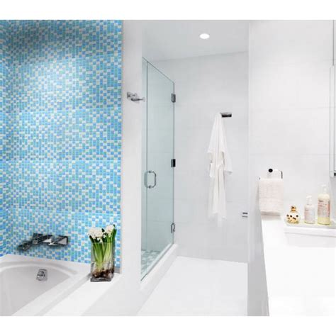 Crystal Glass Tile Sheets For Shower Wall Tiles Designs